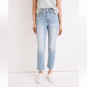 Madewell Perfect Vintage Light Blue Distressed Women’s Jeans